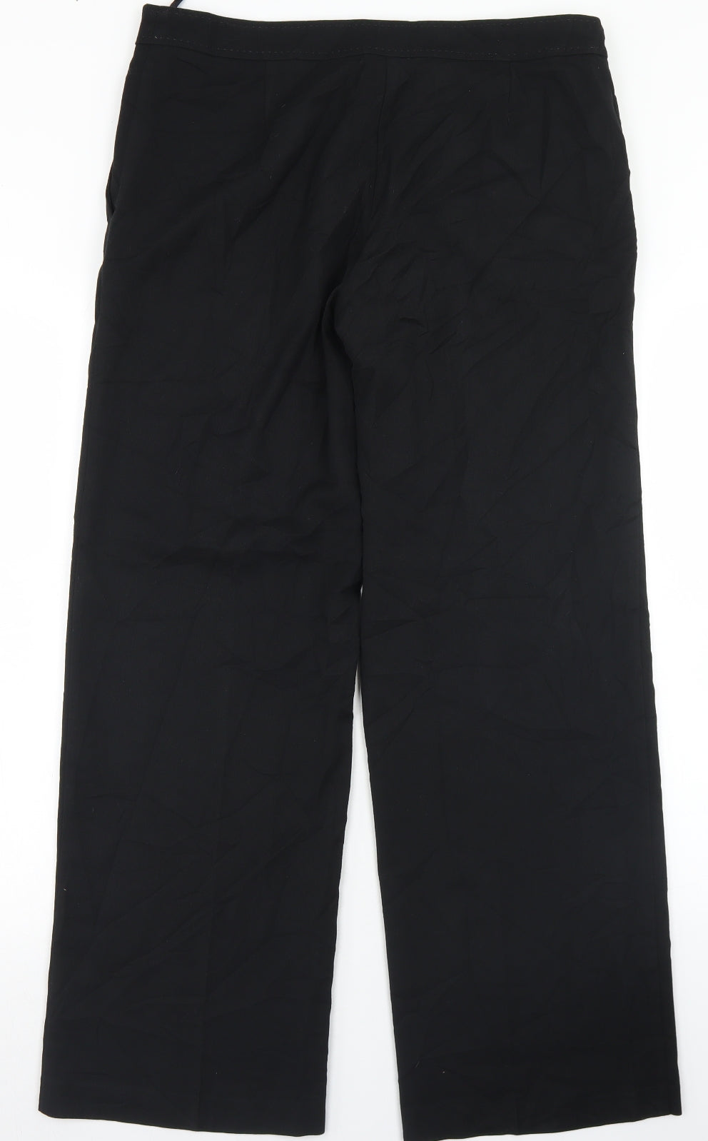 Womens UK Size 12 NEXT Regular Fit Dress Pants Black Trousers