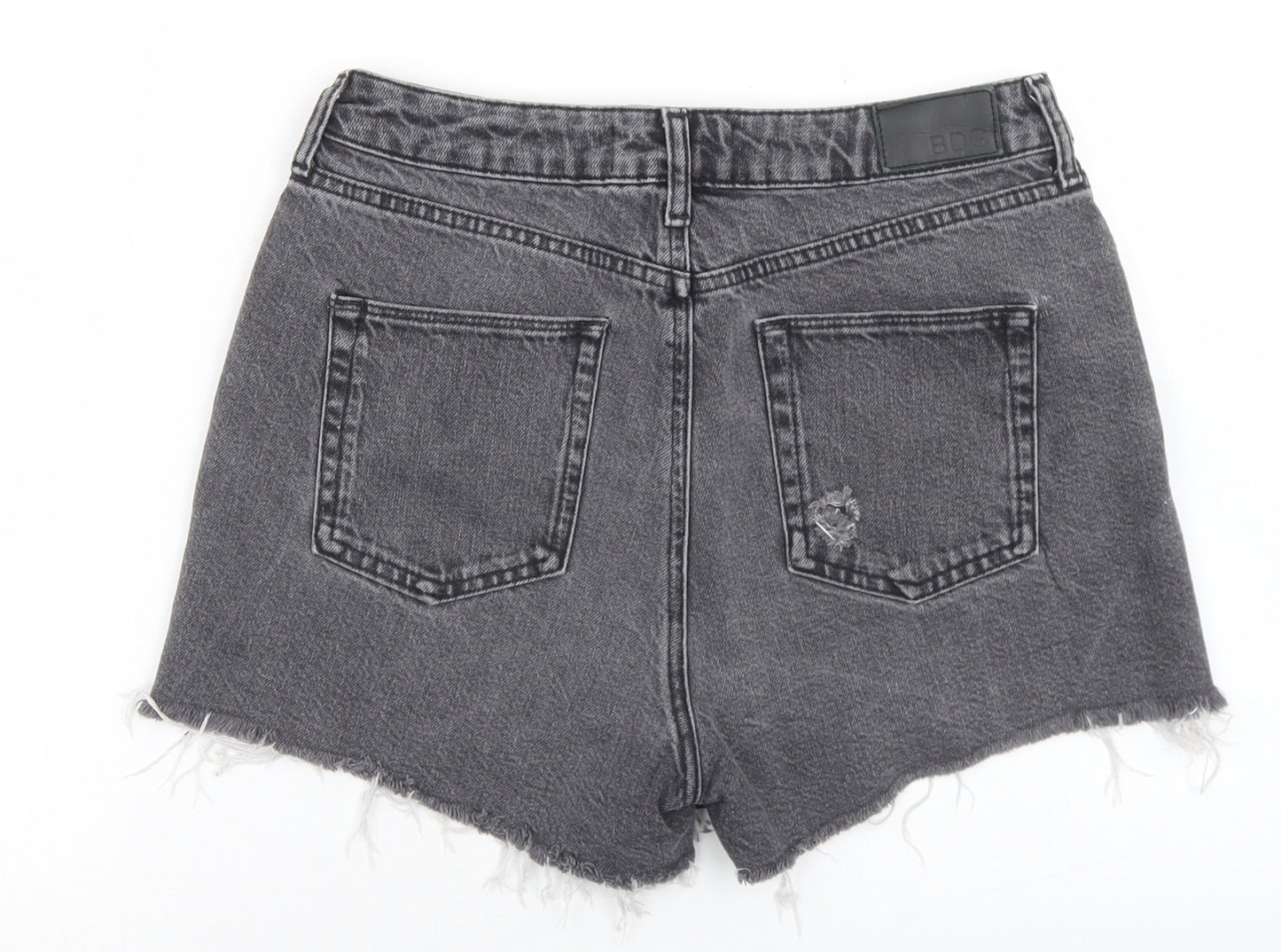 BDG Womens Grey  Cotton Hot Pants Shorts Size 28 in L3 in Regular Button