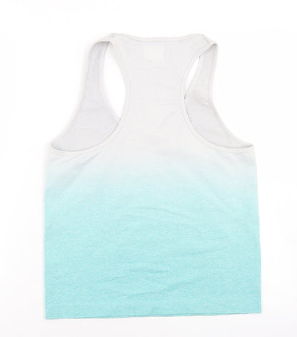 Boohoo Womens Grey  Polyamide Basic Tank Size M Round Neck