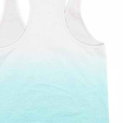 Boohoo Womens Grey  Polyamide Basic Tank Size M Round Neck