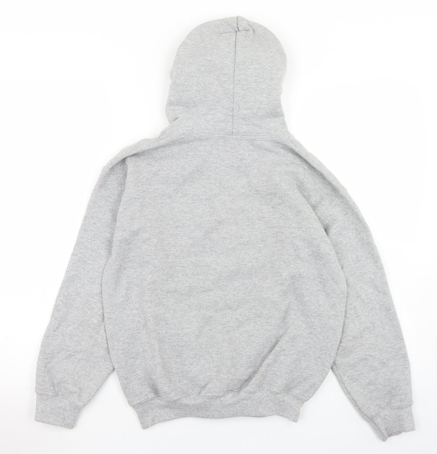 Gildan Boys Grey  Cotton Pullover Hoodie Size M