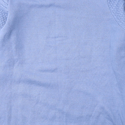 Womens UK Size 10 Isle Blue Pullover Jumper