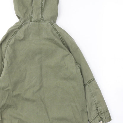 NEXT Girls Green   Track Jacket Coat Size 6 Years  Zip