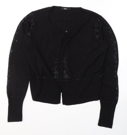 Womens UK Size 14 Marks and Spencer Black Cardigan Jumper