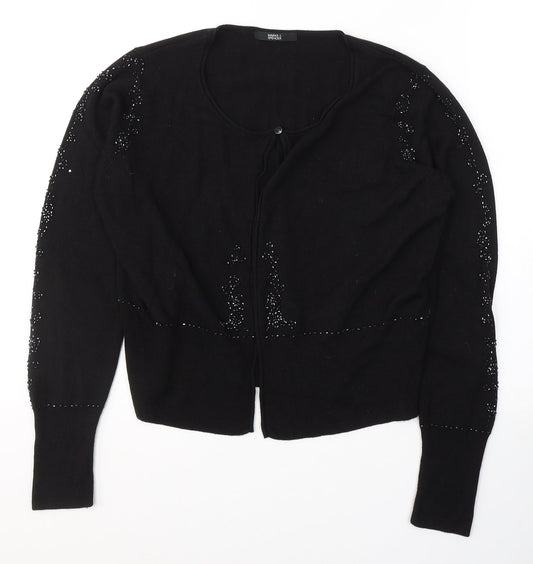 Womens UK Size 14 Marks and Spencer Black Cardigan Jumper