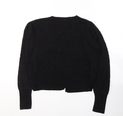Womens UK Size 14 Marks and Spencer Black Cardigan Jumper