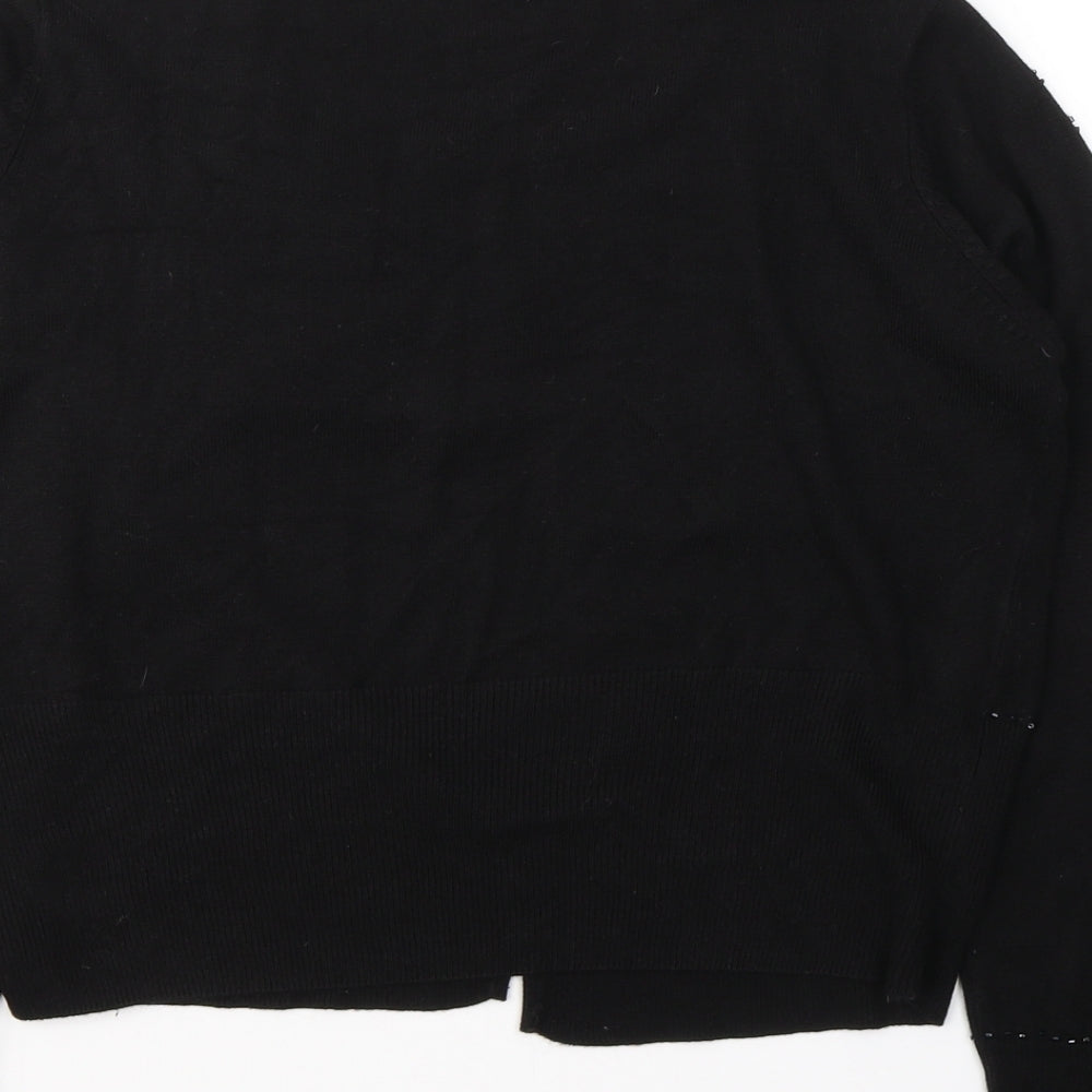 Womens UK Size 14 Marks and Spencer Black Cardigan Jumper