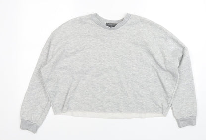 Primark Womens Green  Polyester Pullover Sweatshirt Size 6  Pullover - Cropped