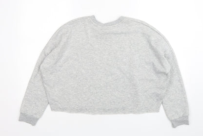 Primark Womens Green  Polyester Pullover Sweatshirt Size 6  Pullover - Cropped