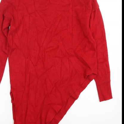 Womens UK Size XS River Island Red Pullover Jumper