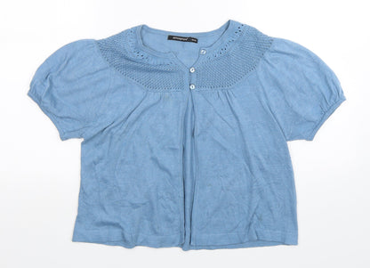 Womens UK Size 14 Atmosphere Blue Cardigan Jumper