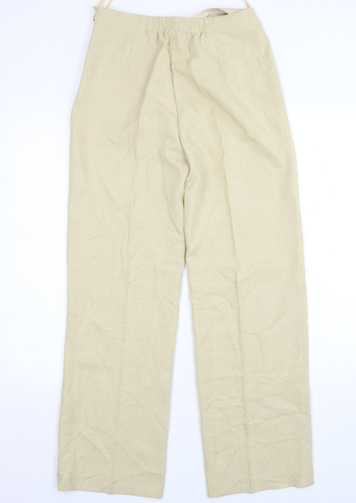 Portafina Womens Beige  Polyester Trousers  Size 10 L30 in Regular