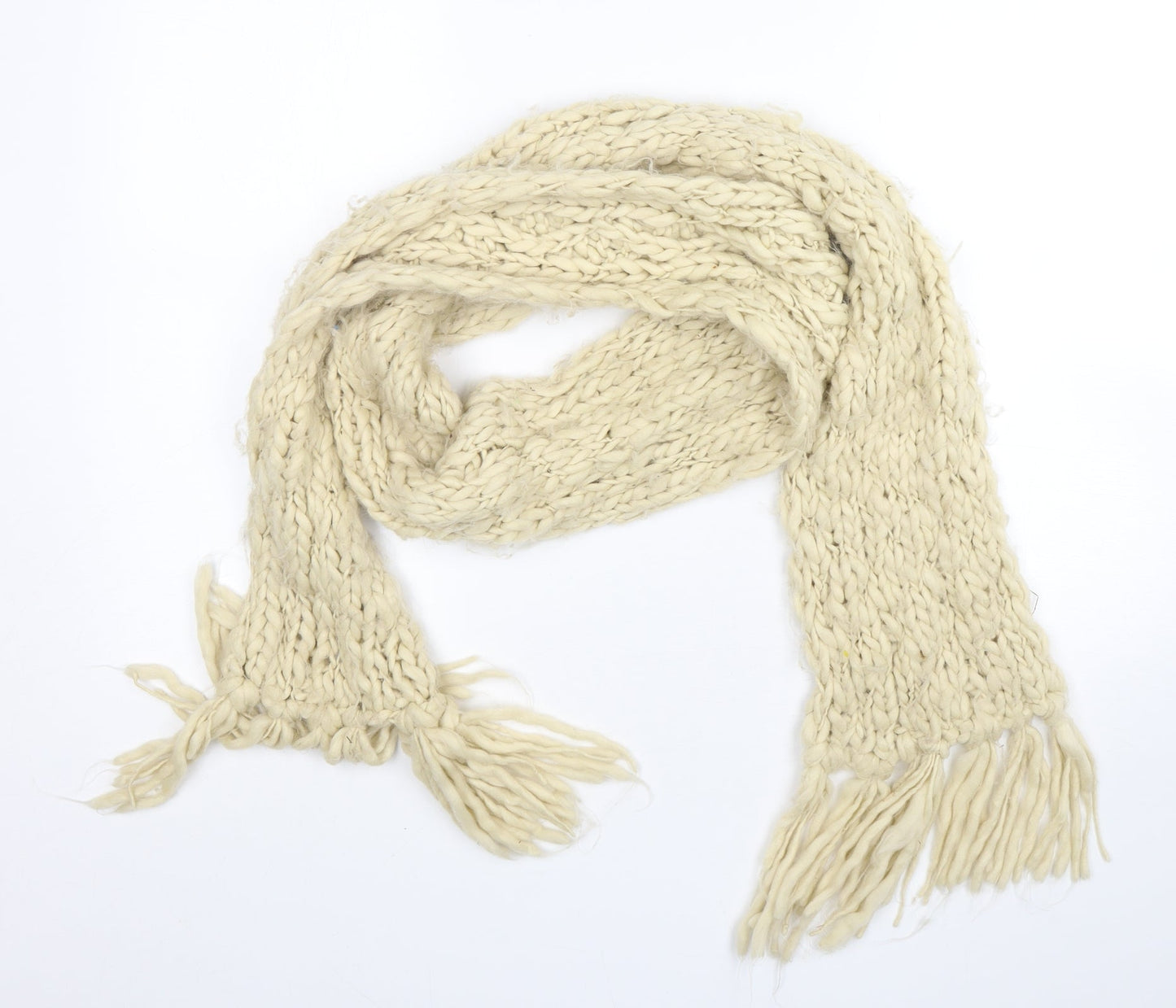 Preworn Womens Beige  Polyester  Scarf