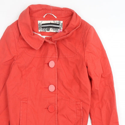 Womens UK Size 8 River Island Pink Overcoat
