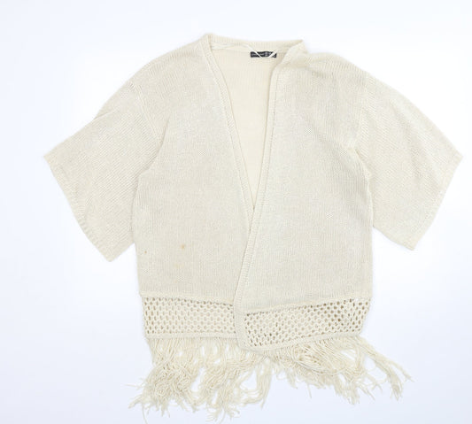 Womens UK Size M Atmosphere Beige Cardigan Jumper