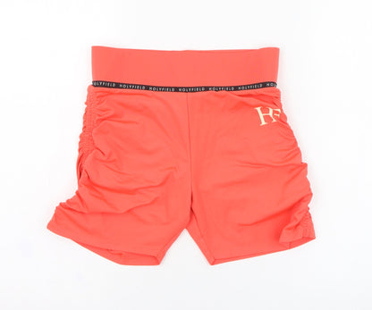 Hollyfield Girls Pink  Polyester Compression Shorts Size 14-15 Years  Regular