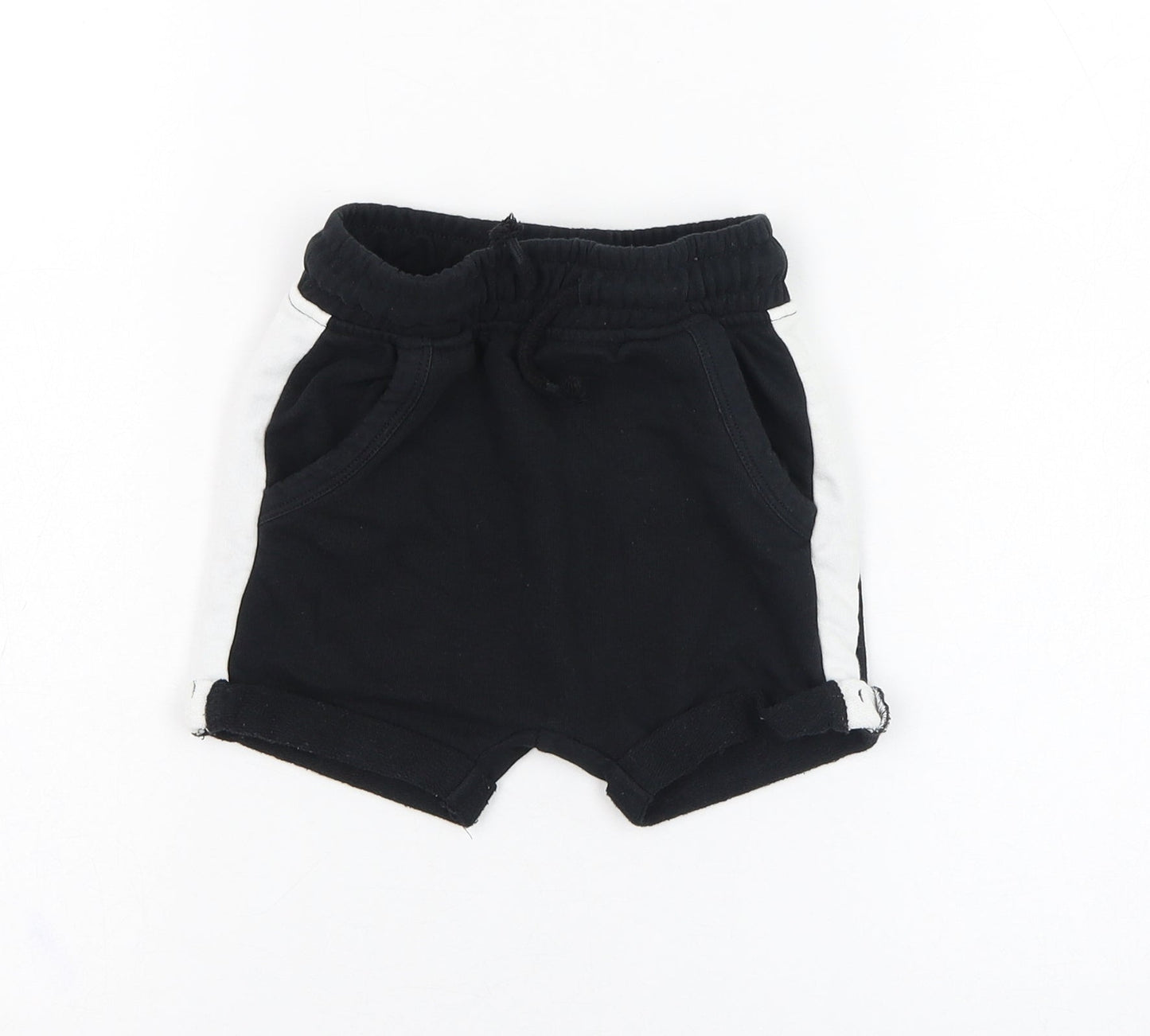 George Boys Black  Cotton Cropped Trousers Size 18-24 Months  Pullover