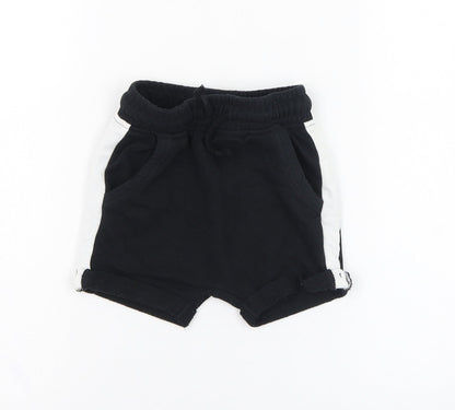 George Boys Black  Cotton Cropped Trousers Size 18-24 Months  Pullover