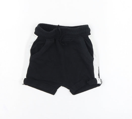 George Boys Black  Cotton Cropped Trousers Size 18-24 Months  Pullover