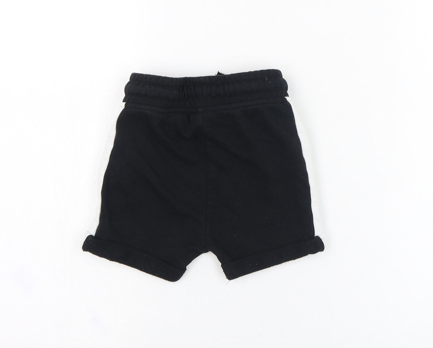 George Boys Black  Cotton Cropped Trousers Size 18-24 Months  Pullover