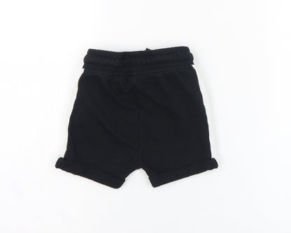 George Boys Black  Cotton Cropped Trousers Size 18-24 Months  Pullover