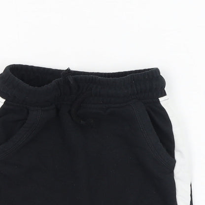George Boys Black  Cotton Cropped Trousers Size 18-24 Months  Pullover