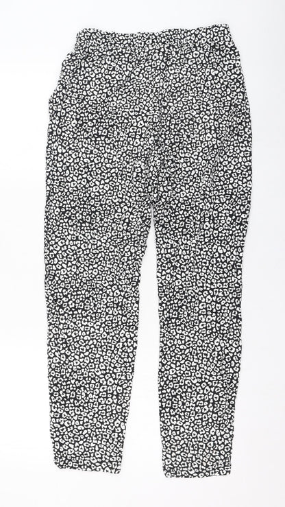 Womens UK Size 6 Marks and Spencer Regular Fit Carrot Black Trousers