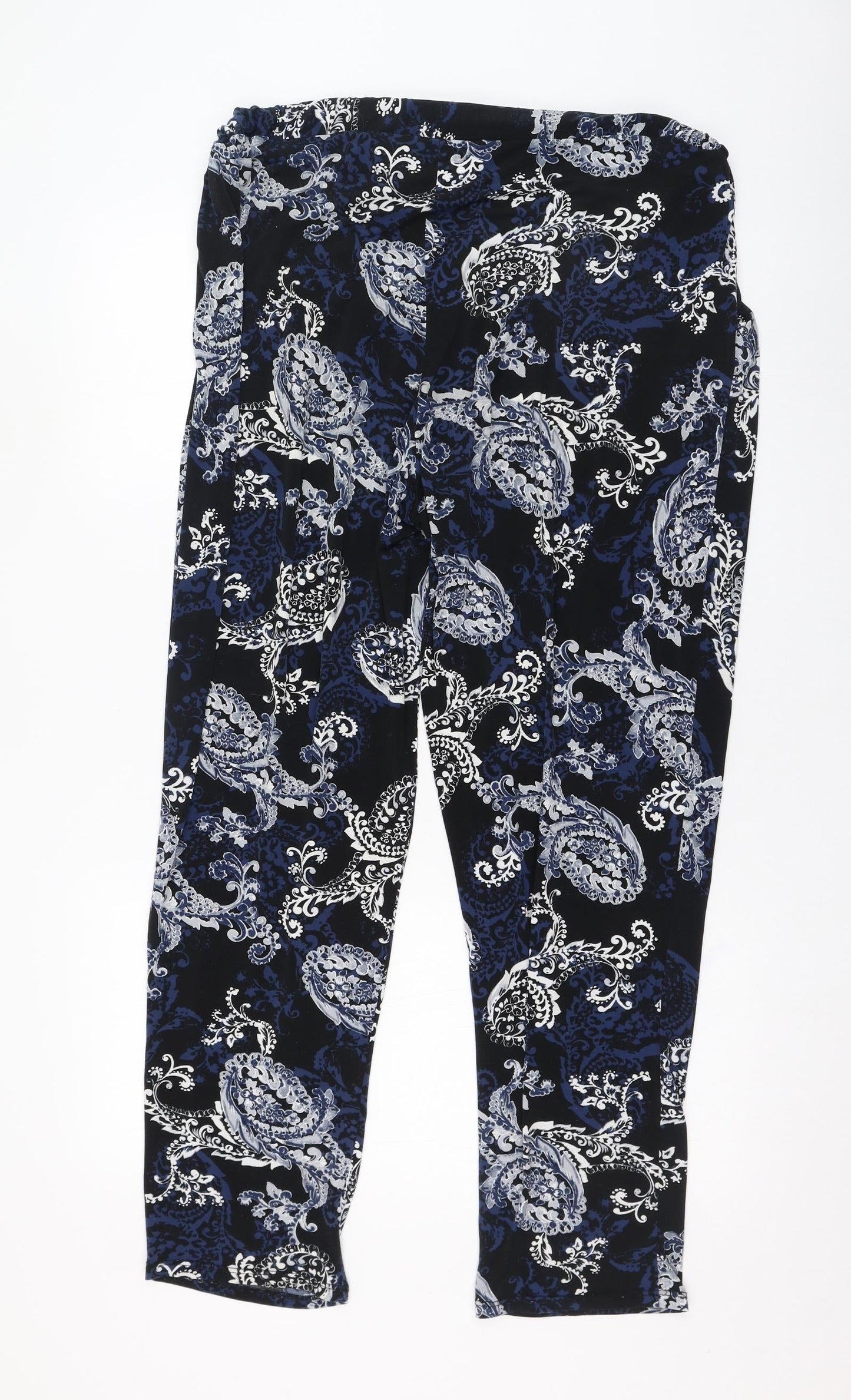 Womens UK Size 16 Wallis Regular Fit Carrot Black Trousers