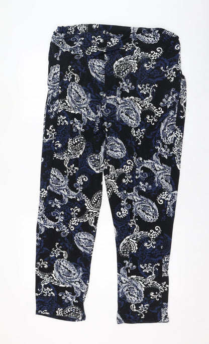 Womens UK Size 16 Wallis Regular Fit Carrot Black Trousers