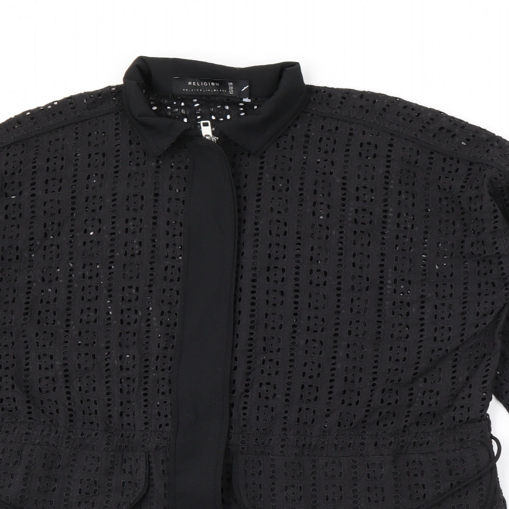 Religion Womens Black   Jacket  Size XS  Zip