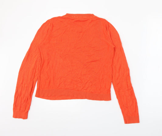 Womens UK Size 10 ASOS Orange Pullover Jumper