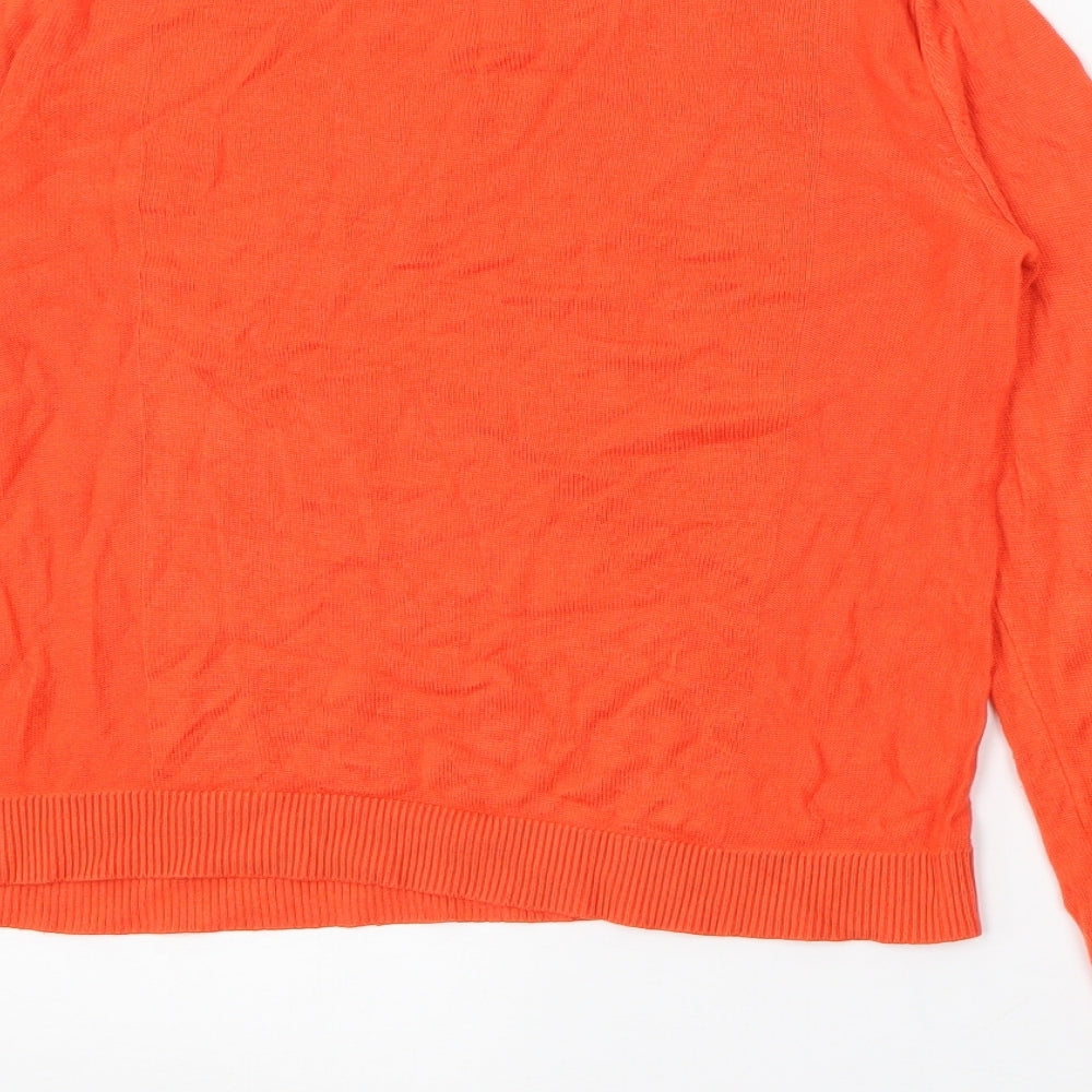 Womens UK Size 10 ASOS Orange Pullover Jumper