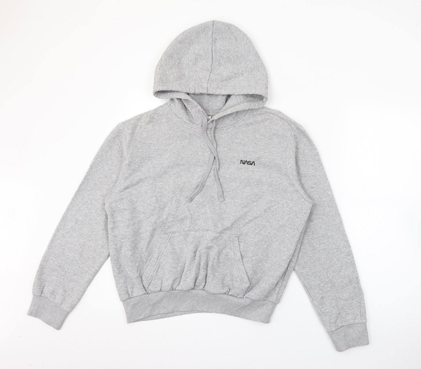 H&M Womens Grey  Cotton Pullover Hoodie Size S   - NASA