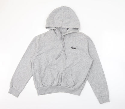 H&M Womens Grey  Cotton Pullover Hoodie Size S   - NASA