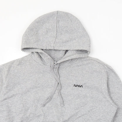 H&M Womens Grey  Cotton Pullover Hoodie Size S   - NASA