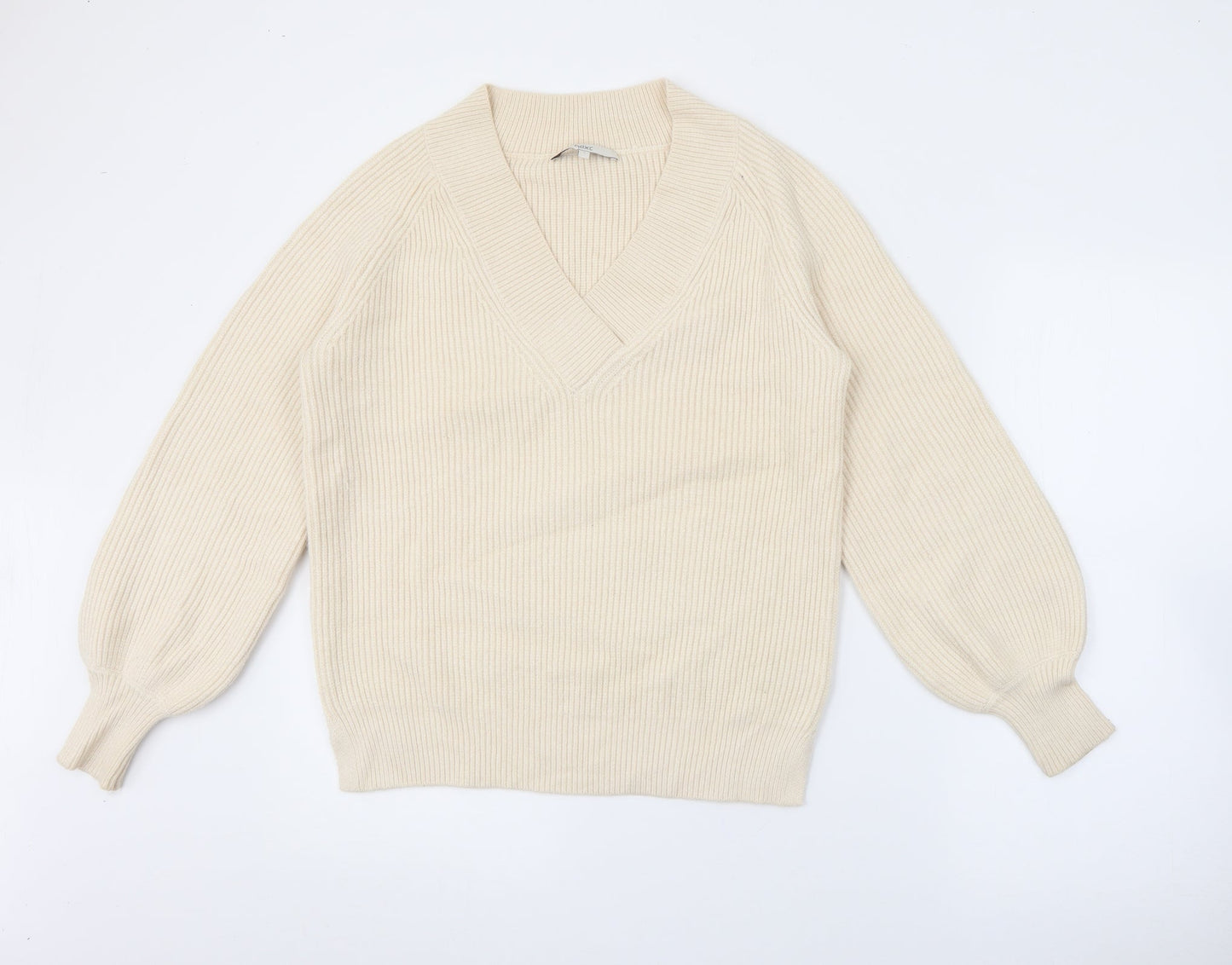 Womens UK Size S NEXT Ivory Pullover Jumper