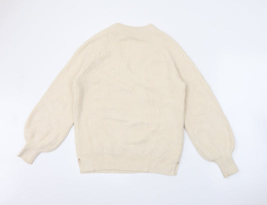 Womens UK Size S NEXT Ivory Pullover Jumper