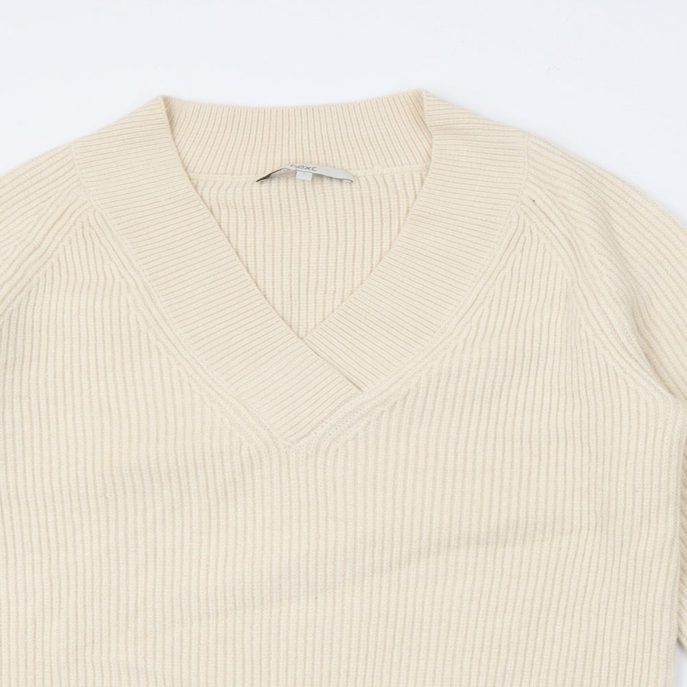 Womens UK Size S NEXT Ivory Pullover Jumper