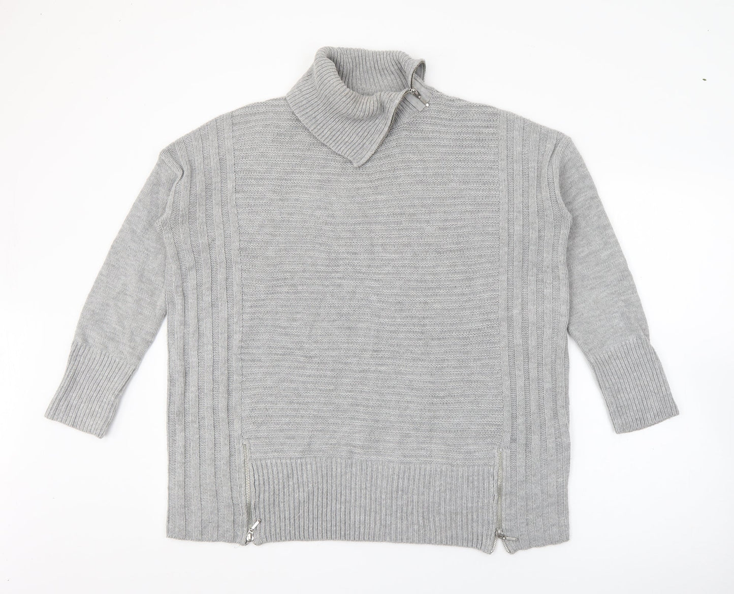 Womens UK Size S Wallis Grey Pullover Jumper
