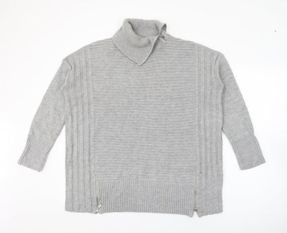 Womens UK Size S Wallis Grey Pullover Jumper