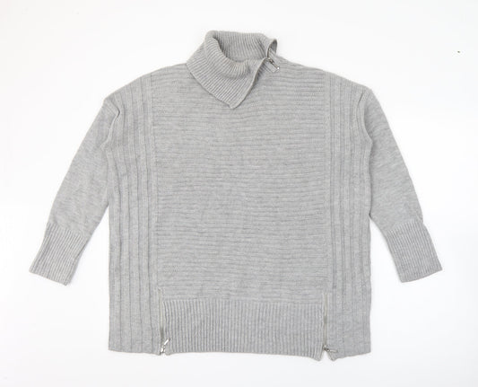 Womens UK Size S Wallis Grey Pullover Jumper