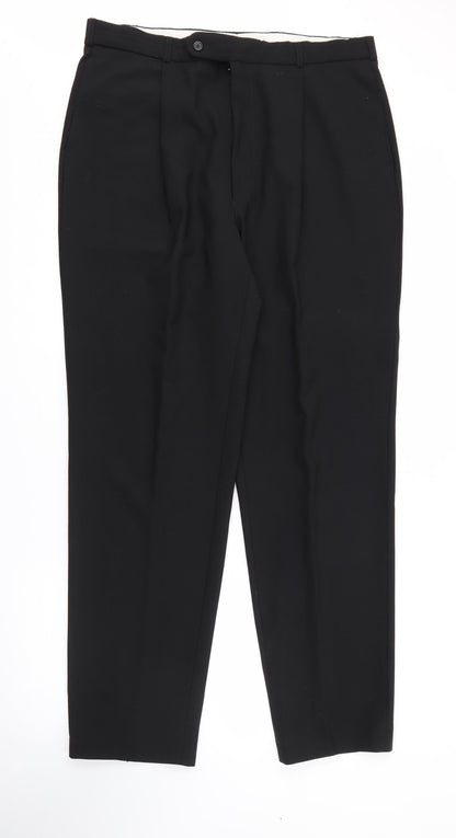 Womens UK Size 36 in Preworn Regular Fit  Black Trousers