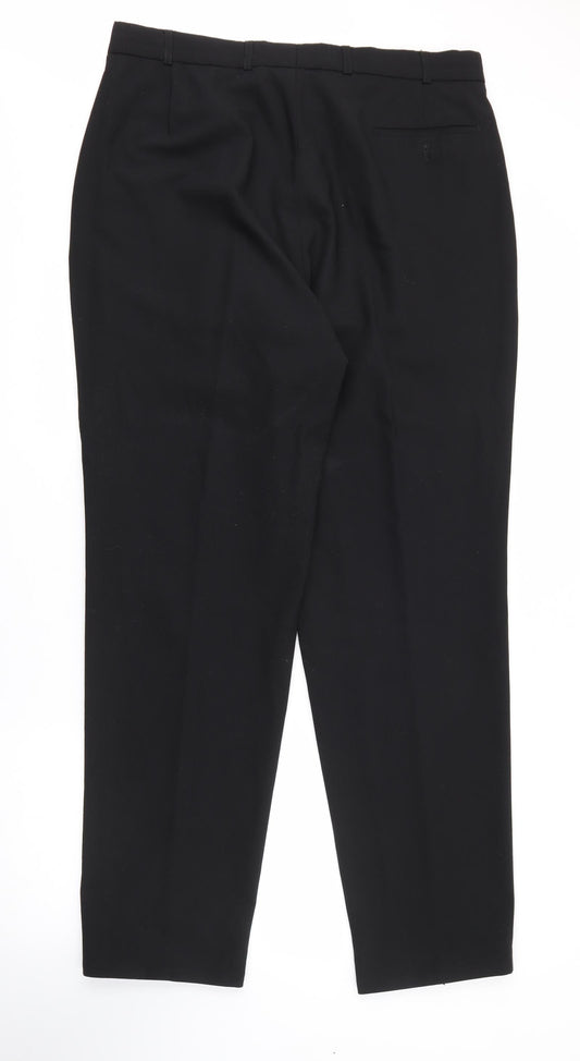 Womens UK Size 36 in Preworn Regular Fit  Black Trousers