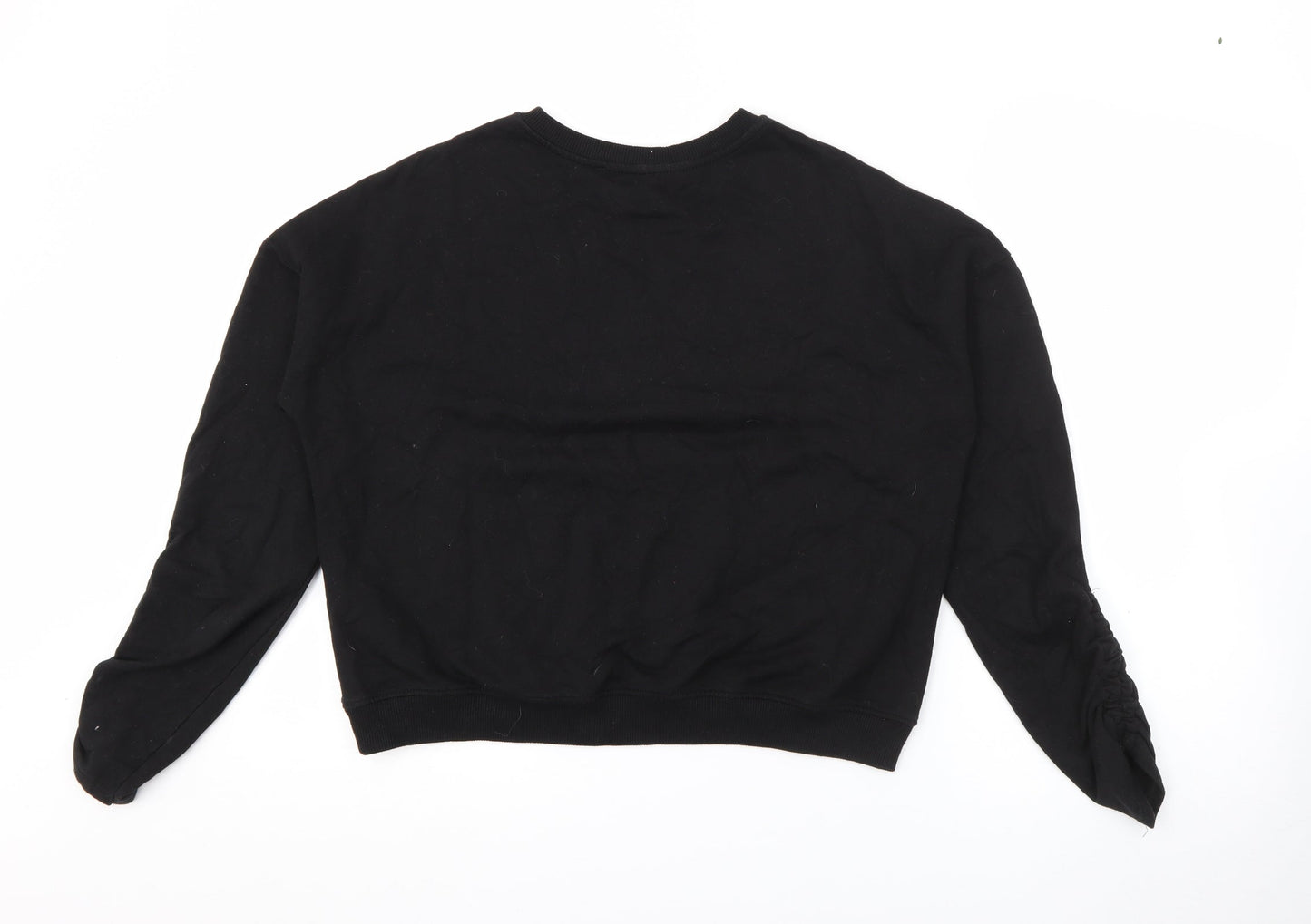 New Look Girls Black  Cotton Pullover Sweatshirt Size 14-15 Years   - New York