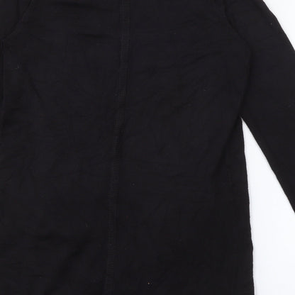 TU Womens Black V-Neck  Viscose Cardigan Jumper Size 8