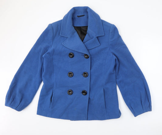 Womens UK Size 14 M&Co Blue Jacket