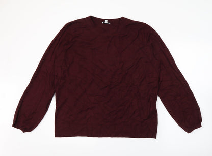 Womens UK Size 16 Street One Red Pullover Jumper