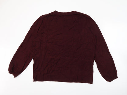 Womens UK Size 16 Street One Red Pullover Jumper