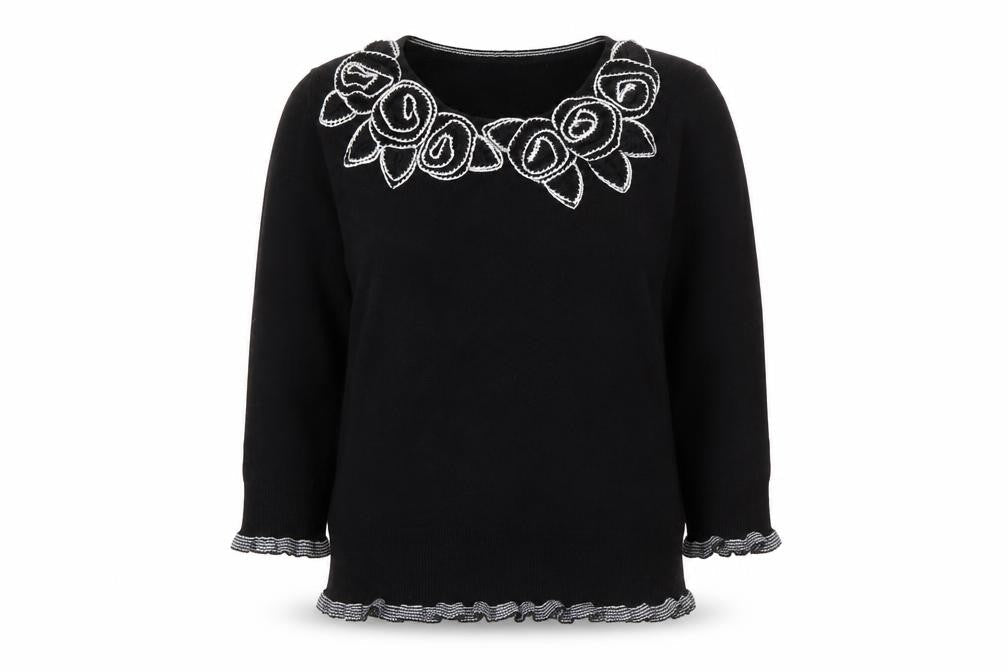 Womens UK Size 10 Per Una Black Pullover Jumper
