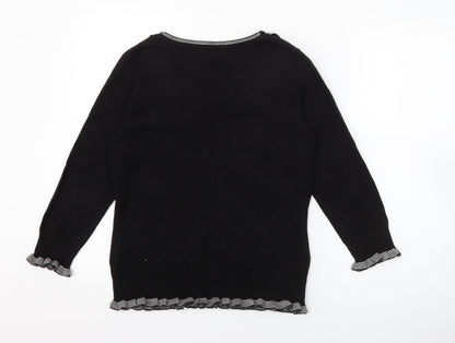 Womens UK Size 10 Per Una Black Pullover Jumper